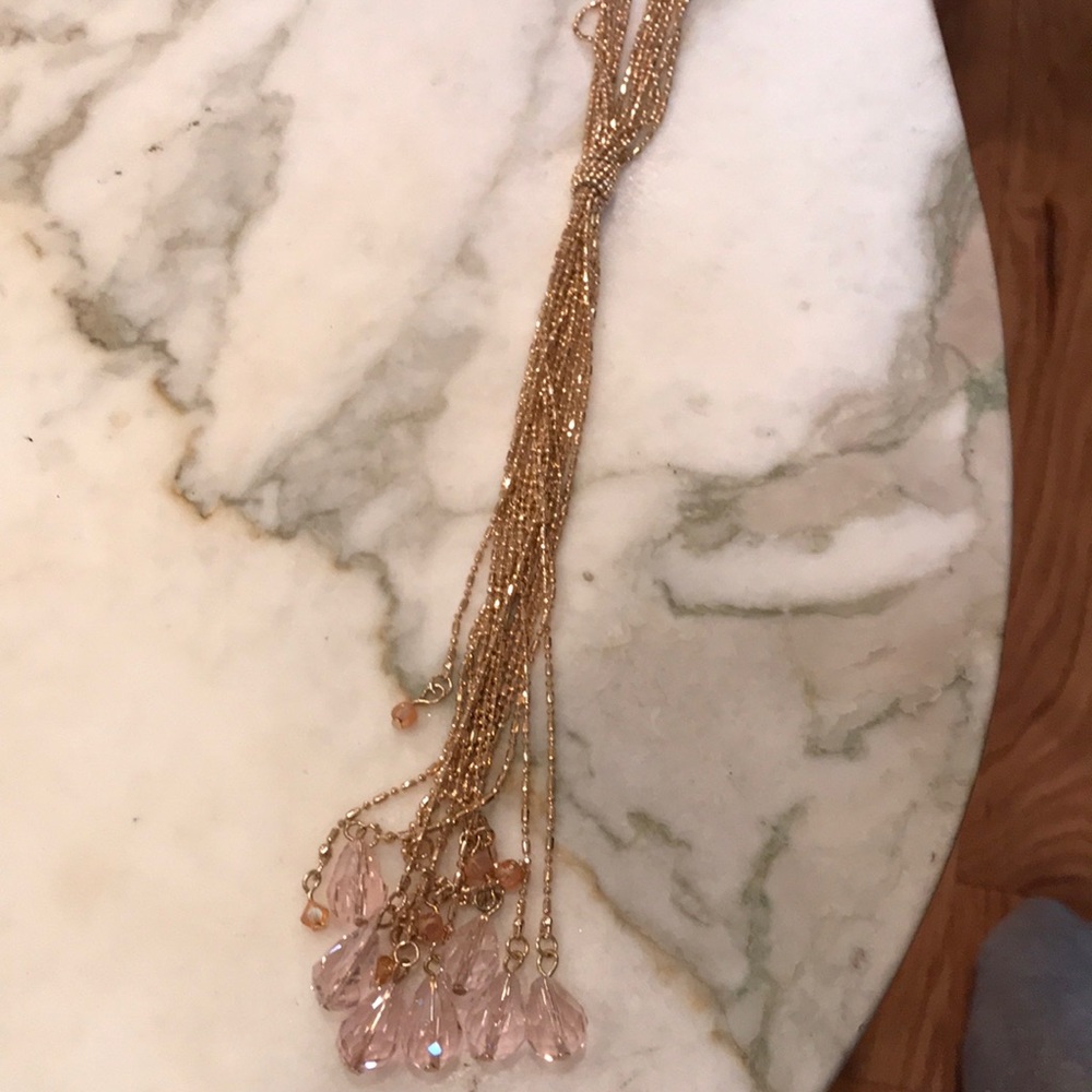 Gold Tassel Necklace